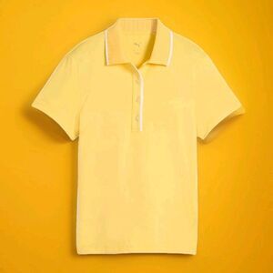 NWT Puma X Dani Dazey Women's Cloudspun Bridges Golf Polo Yellow Small CR50